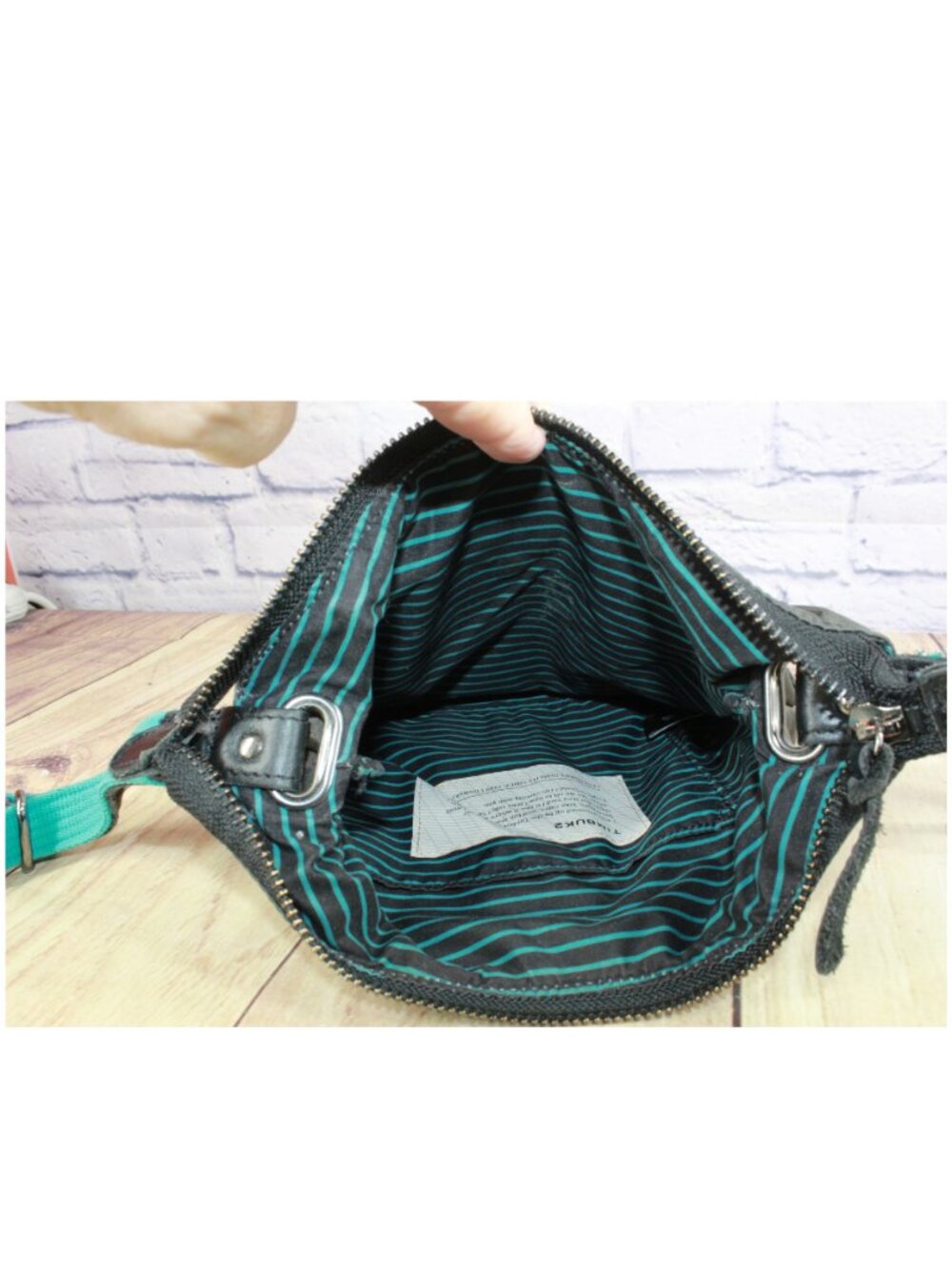 Timbuk2 Unisex Adult Mini Messenger Utility Crossbody Bag Nylon Gray Blue 8x8 - Picture 6 of 10
